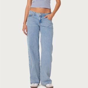Edikted Light Blue Flare Jeans